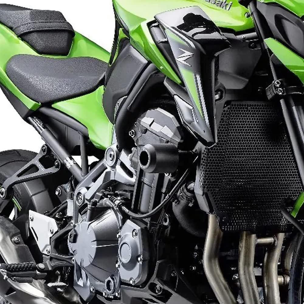 Deslizadores de choque de marco de motocicleta para adaptarse a Kawasaki Z900 Z900 SE Z900RS Z900 RS CAFE Protector de choque del motor (negro)