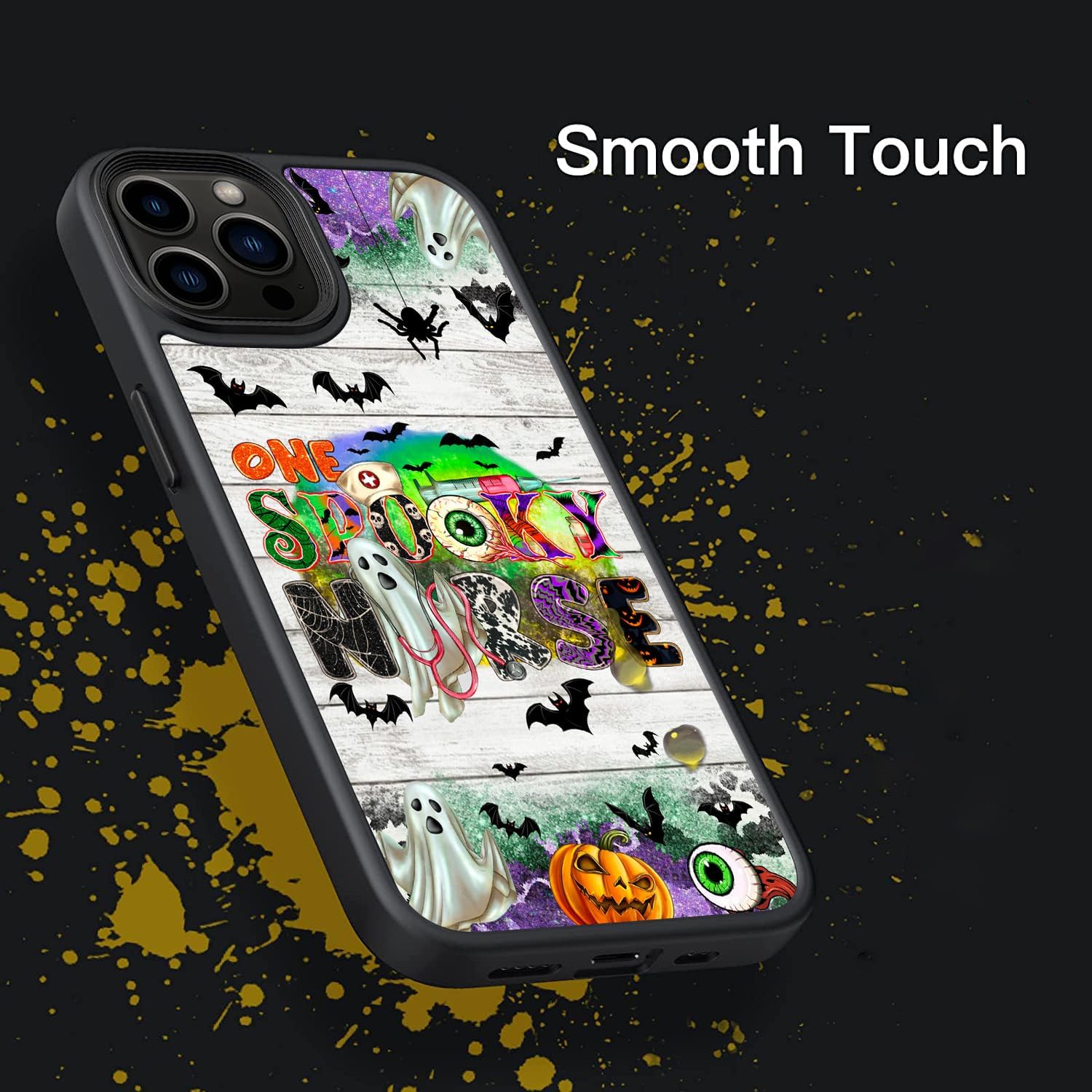 Spooky Nurse Western Halloween Ghost Nurse Halloween Vibes Funda para teléfono compatible con iPhone 15 14 13 12 11 Pro Max  Samsung Galaxy S23 S22