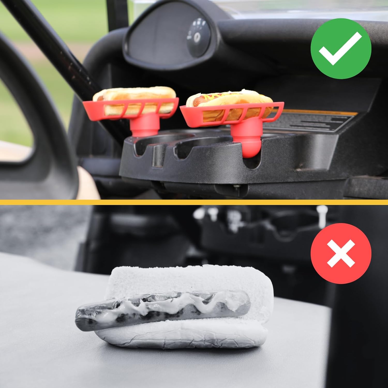 Dog’on Caddy – Soporte para carrito de golf para perros calientes  Regalos de torneo de golf  Regalo único de golf  Regalos de golf de menos de $15