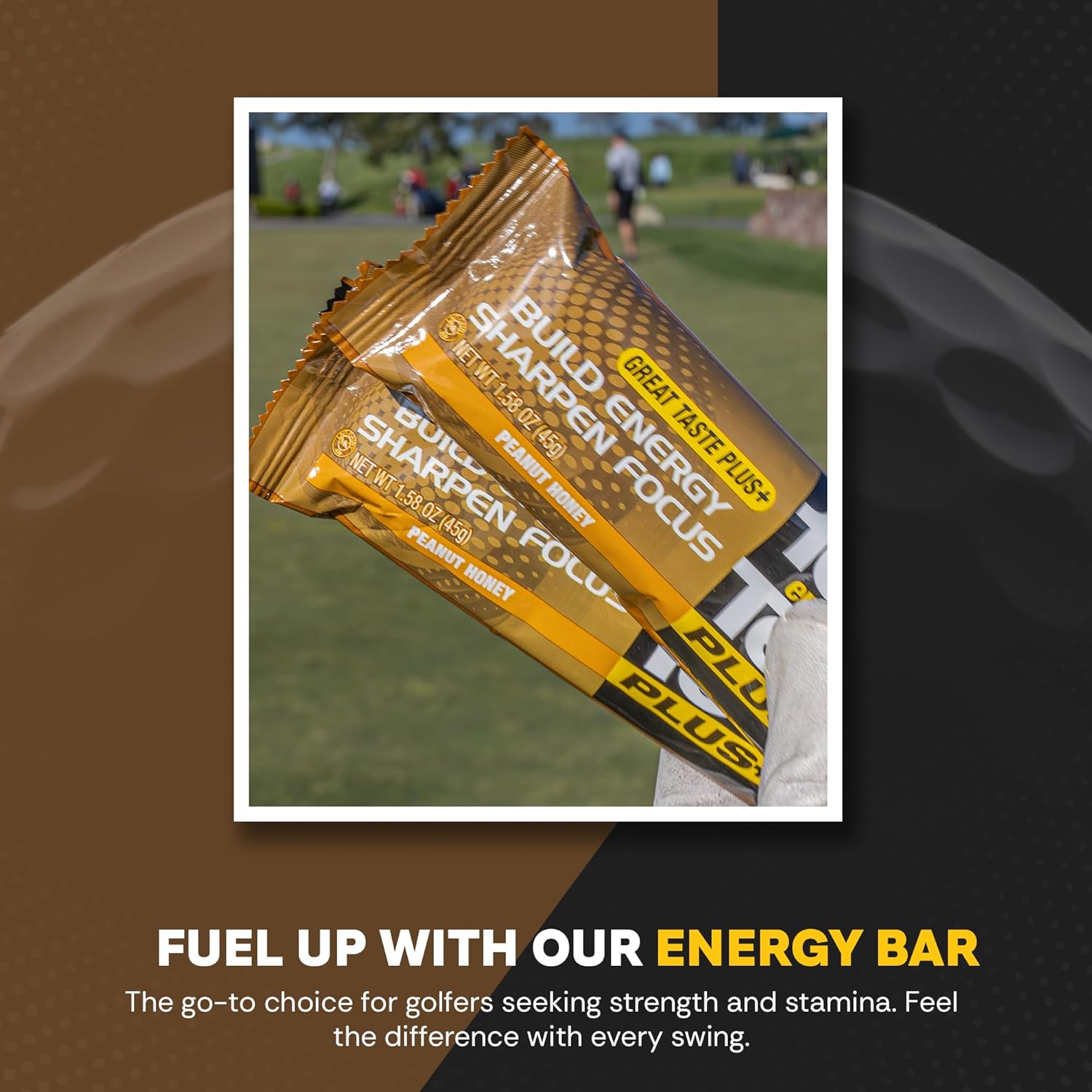10th Tee PLUS+ Barras de miel de maní hechas con ingredientes naturales  Barra energética de golf, barra de fácil digestión, aperitivos saludables