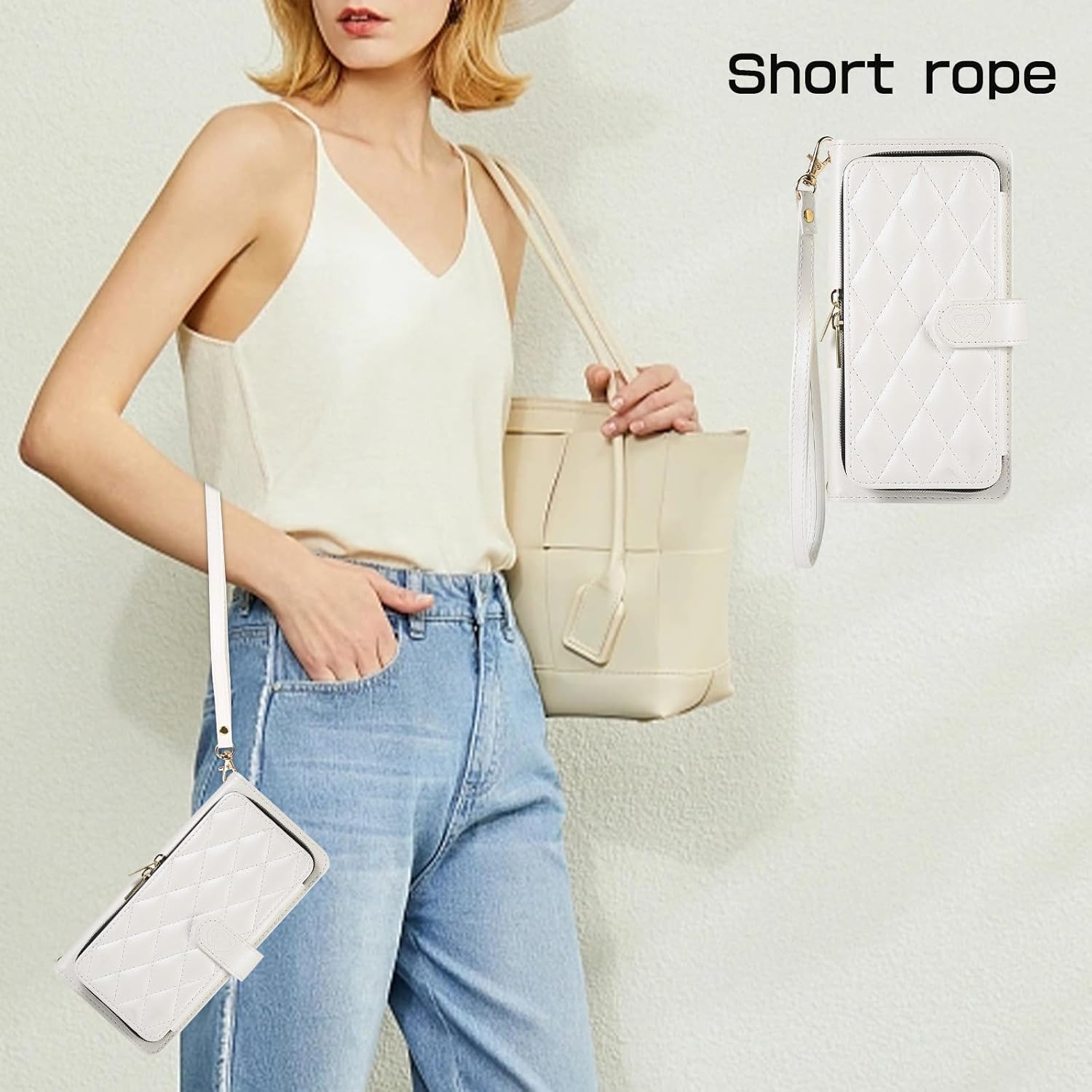 Furiet Funda tipo cartera para Xiaomi Redmi Note 11S11 4G con correa para la muñeca, correa de hombro cruzada, funda de cuero sintético de lujo para
