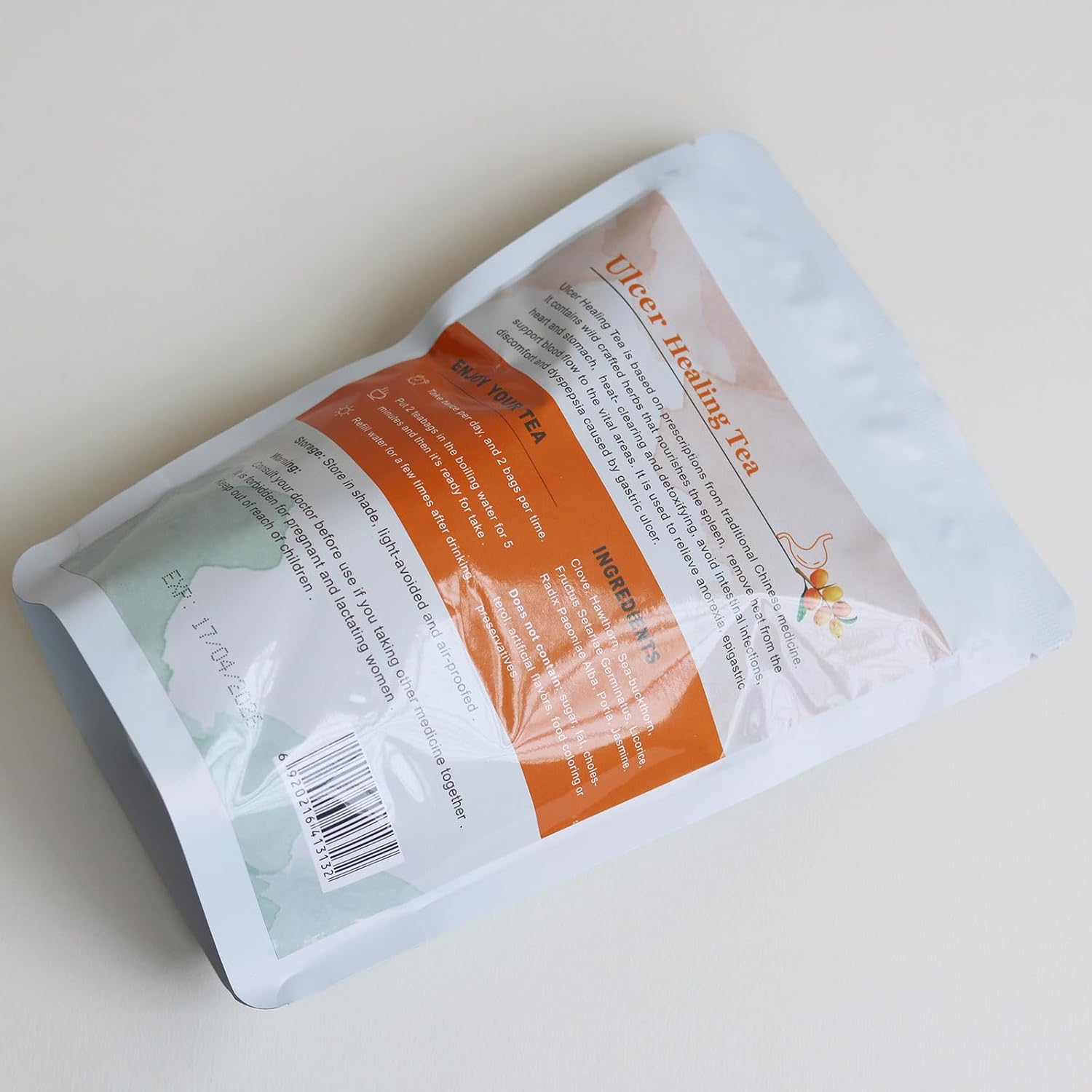 Wins Town Té curativo de úlceras, alivio de gastritis y acidez estomacal, té nutritivo diario para el estómago, 30 bolsas de té