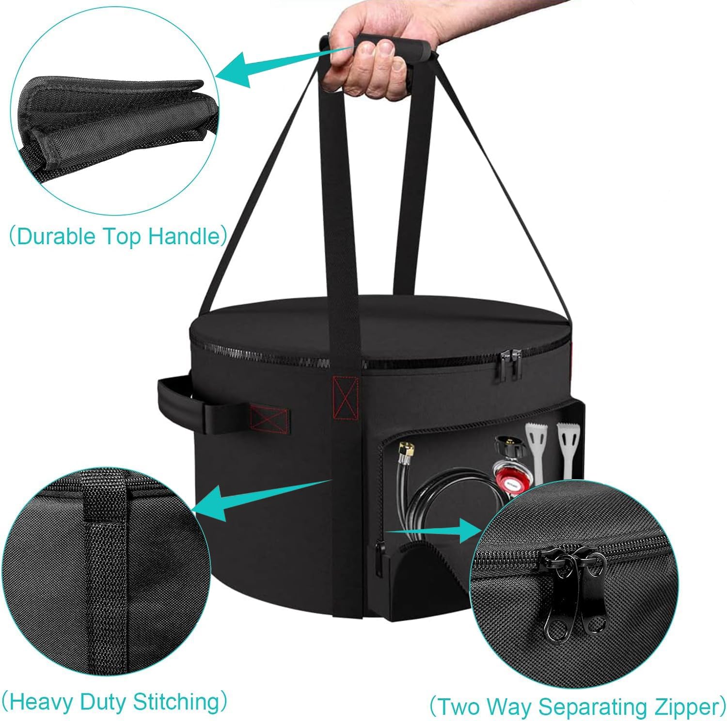 Bolsa de transporte para Outland Firebowl 823 al aire libre portátil de propano hoguero bolsa de transporte para Firebowl 870 resistente al agua 19