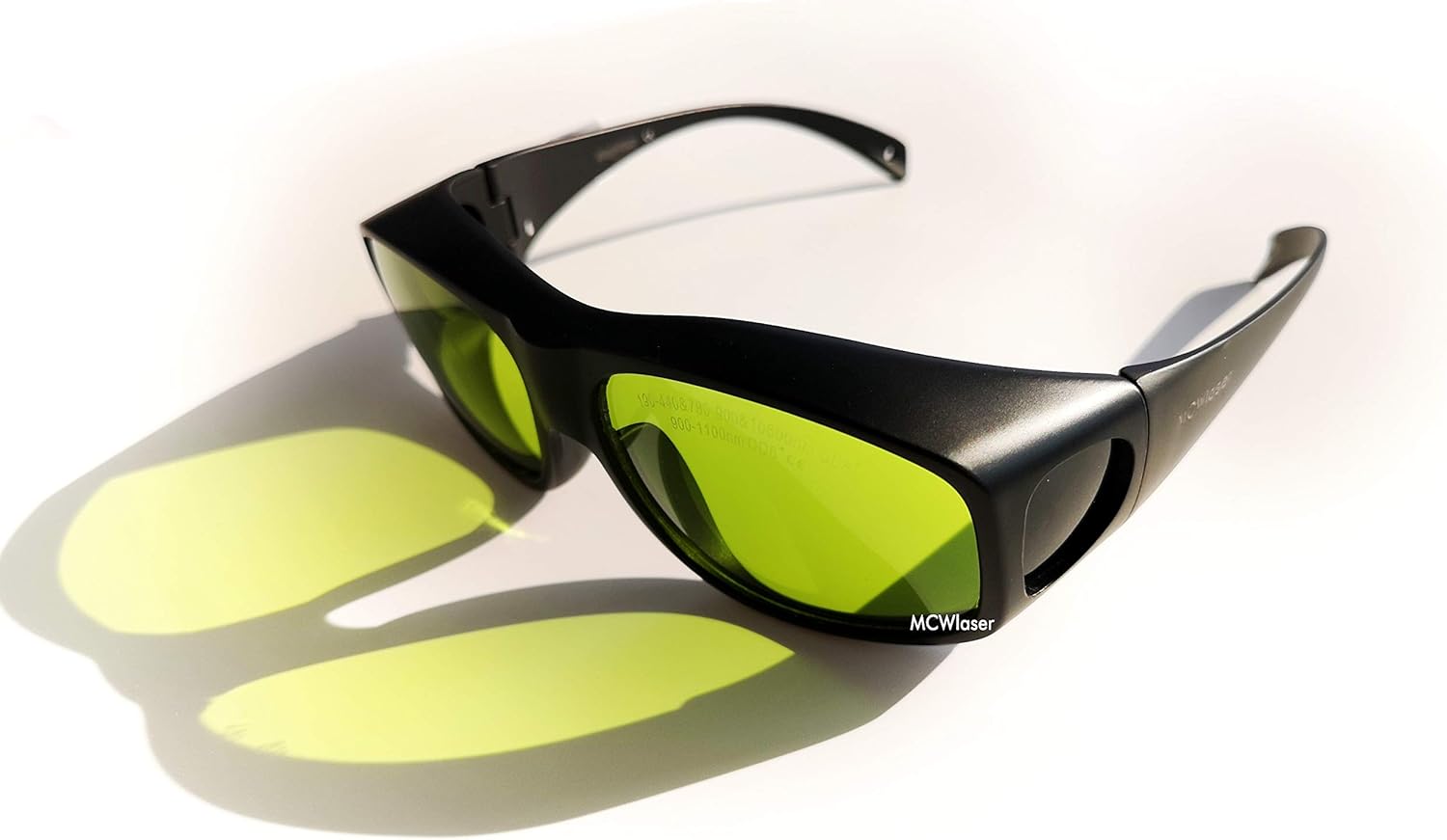 MCWlaser Gafas de seguridad láser para 190-440 y 780-900nm, 900-1100nm, 10600nm típico para 355nm 405nm 808nm 980nm 1064nm 10600nm EP-17 estilo 9