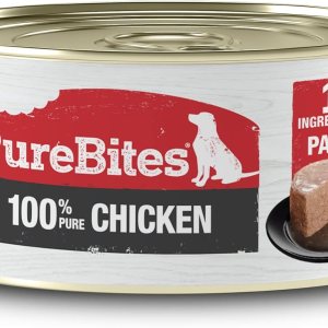 PureBites Patés de pollo para perros, solo 1 ingrediente, caja de 12 PureBites Patés de pollo para perros, solo 1 ingrediente, caja de 12
