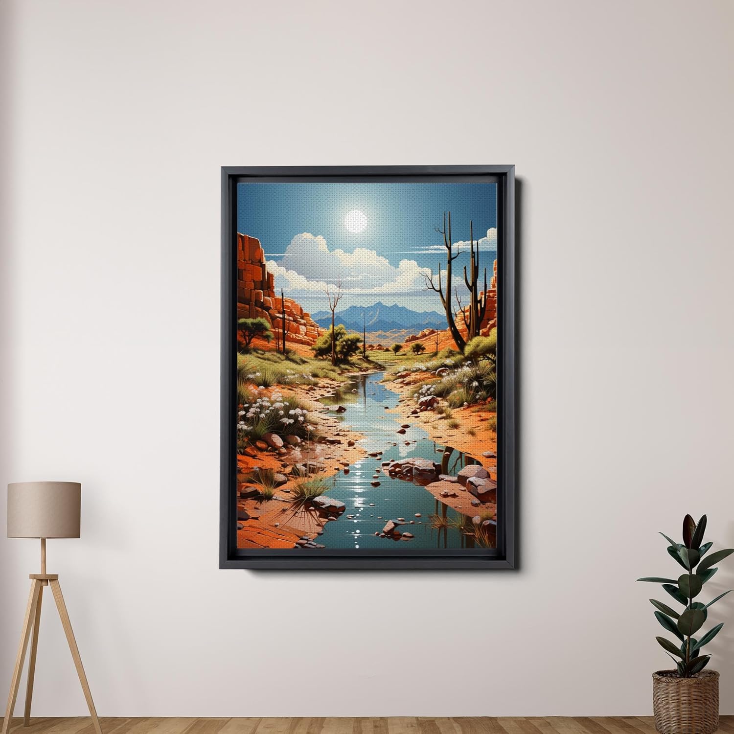 Red Mesa, Archival Print of Landscape Prints of Red Mountain in Mesa, Arizona, Canvas, Wall Decor