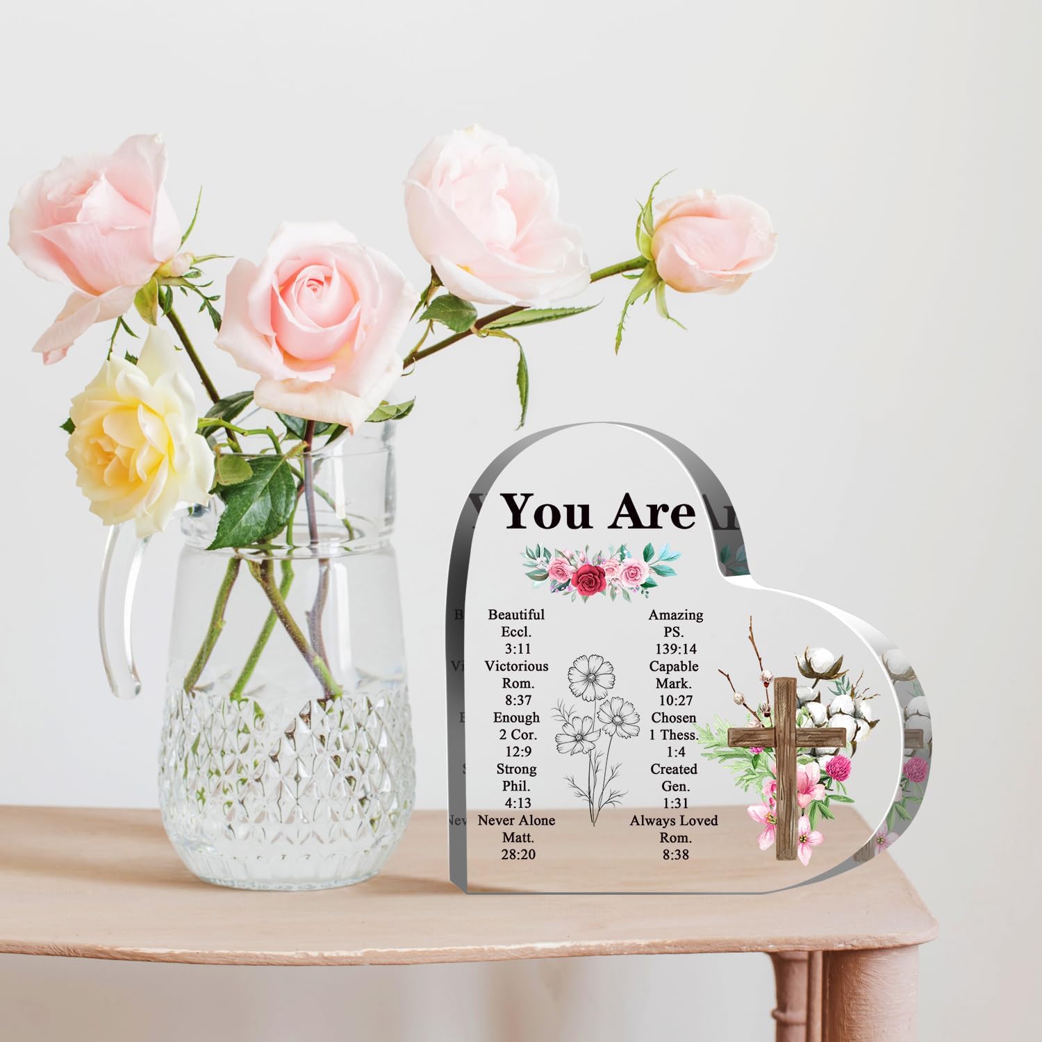 Regalos cristianos, regalos religiosos inspiradores con versículo de la Biblia, regalos de aliento espiritual, regalo de escritura religiosa para