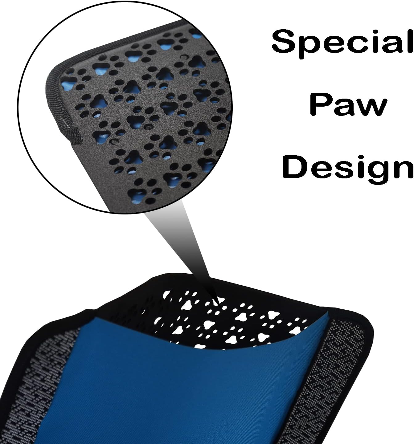 Tapete de arena para gatos para atrapar arena (guantes de aseo para mascotas para mascotas con cepillos incluidos) de doble capa con diseño de patas