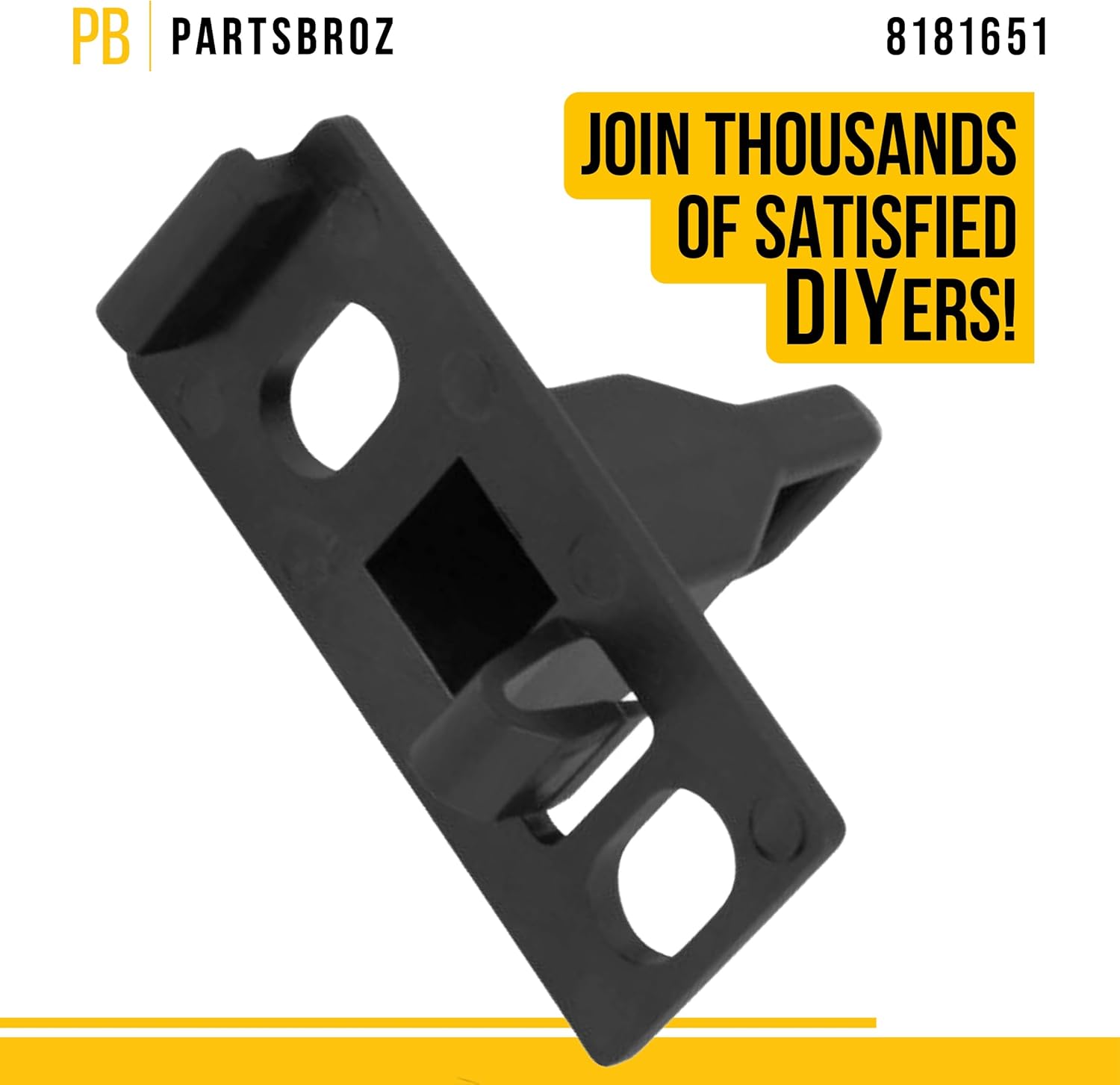 PartsBroz 8181651 – Golpe de puerta para lavadoras Whirlpool (reemplaza los números de pieza WP8181651, AP6011711 y PS11744910