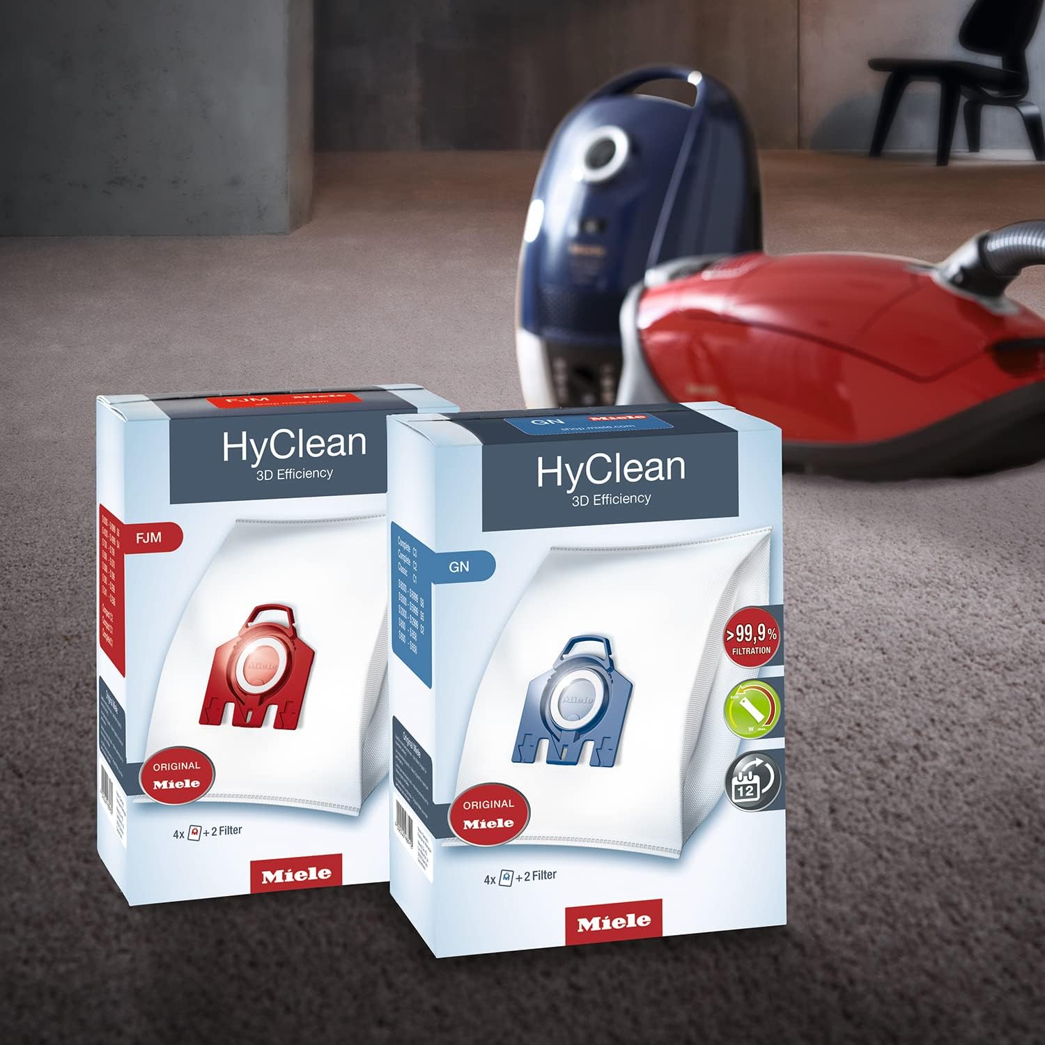 Miele bolsas para aspiradoras (4 bolsas, 2 filtros)