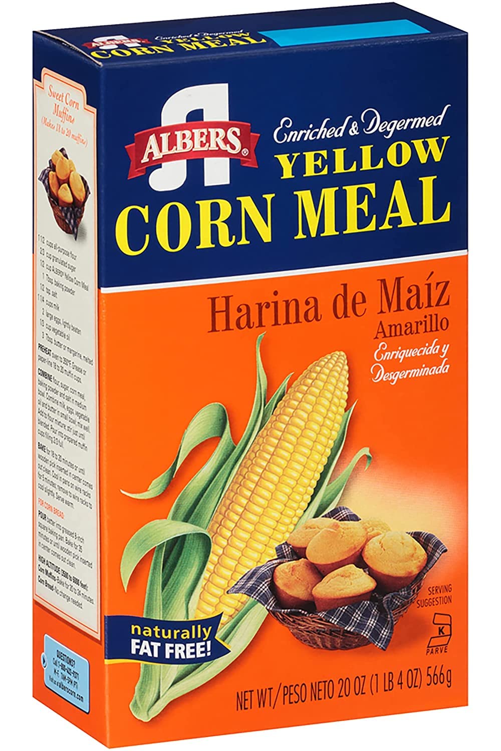 Albers Harina de maíz amarillo, 20 onzas (paquete de 2)