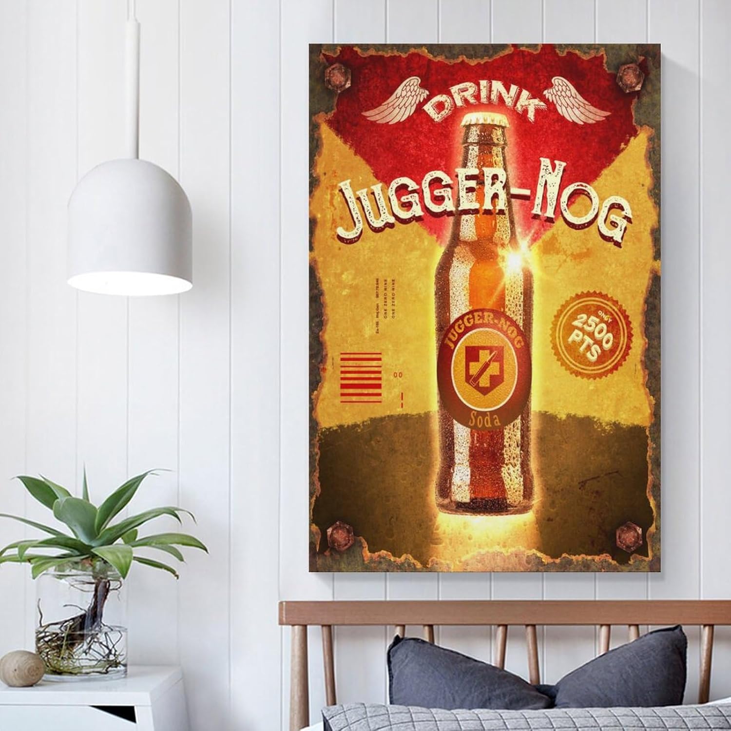 Juggernog – Lienzo decorativo para pared, para sala de estar, hogar, dormitorio, decoración, pintura, 16 x 24 pulgadas