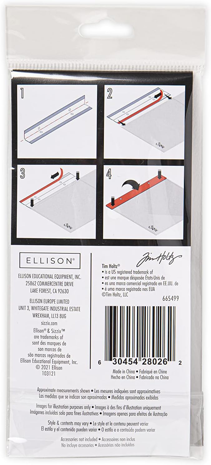 Sizzix Tiras adhesivas de adaptador de almacenamiento de troqueles de accesorios, 10 unidades, 665499  Capítulo 2 2022, multicolor
