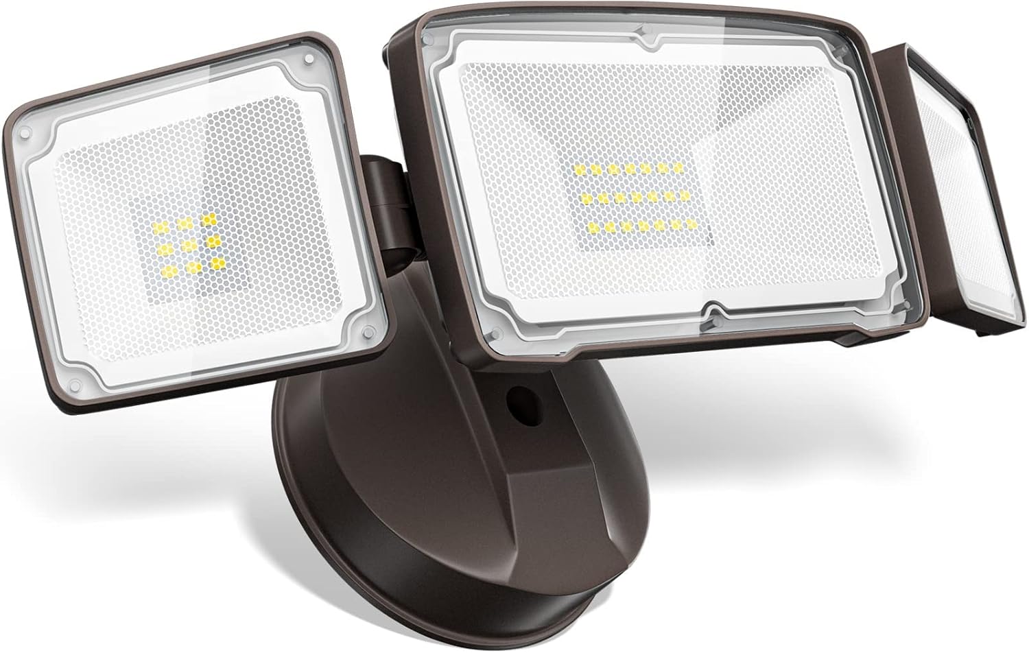 Amico Luz de seguridad LED de 3500 lúmenes, luz de inundación brillante para exteriores, luz de día de 5000 K, luz blanca IP65 impermeable con 3