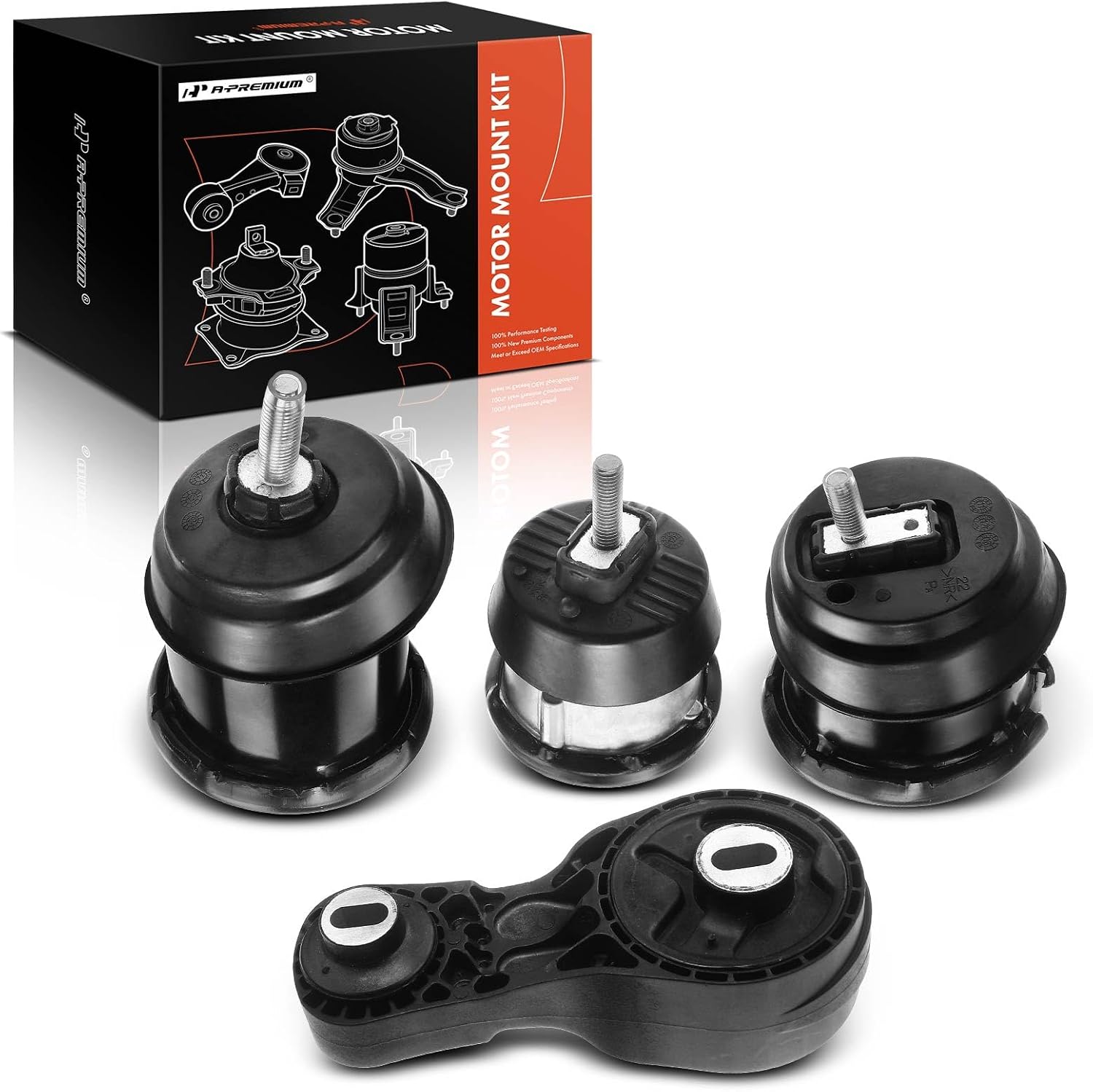 A-Premium Kit de montaje de motor y transmisión de 4 piezas compatible con Chevrolet Traverse 2009-2017 y GMC Acadia 2009-2016 y Buick Enclave y