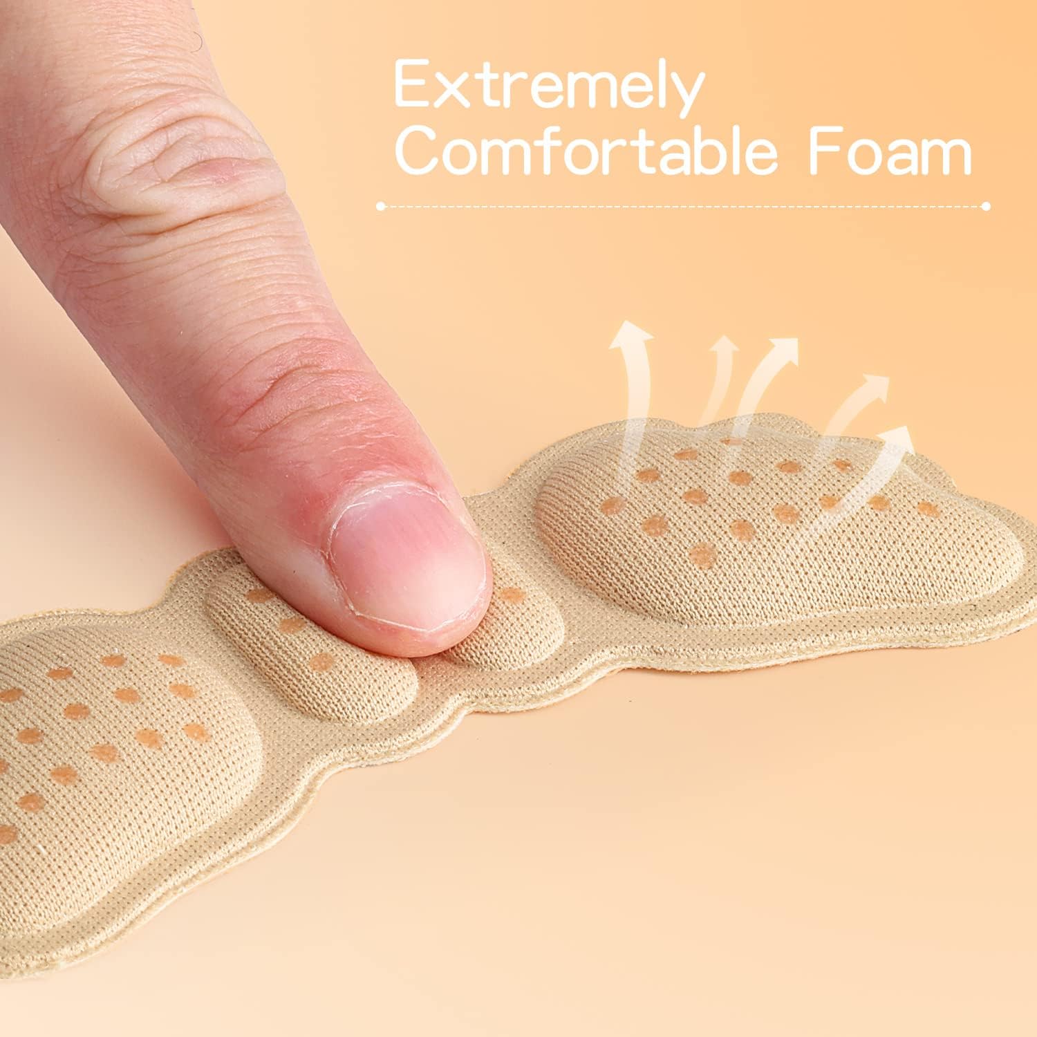 Almohadillas acolchadas para la parte posterior del talón, inserciones adhesivas de agarre para zapatos sueltos, tacón alto demasiado grande, forro