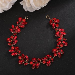 Denifery Diadema de diamantes de imitación de cristal hecha a mano con diamantes de imitación para novias, accesorios para el cabello para novias, Denifery Diadema de diamantes de imitación de cristal hecha a mano con diamantes de imitación para novias, accesorios para el cabello para novias,