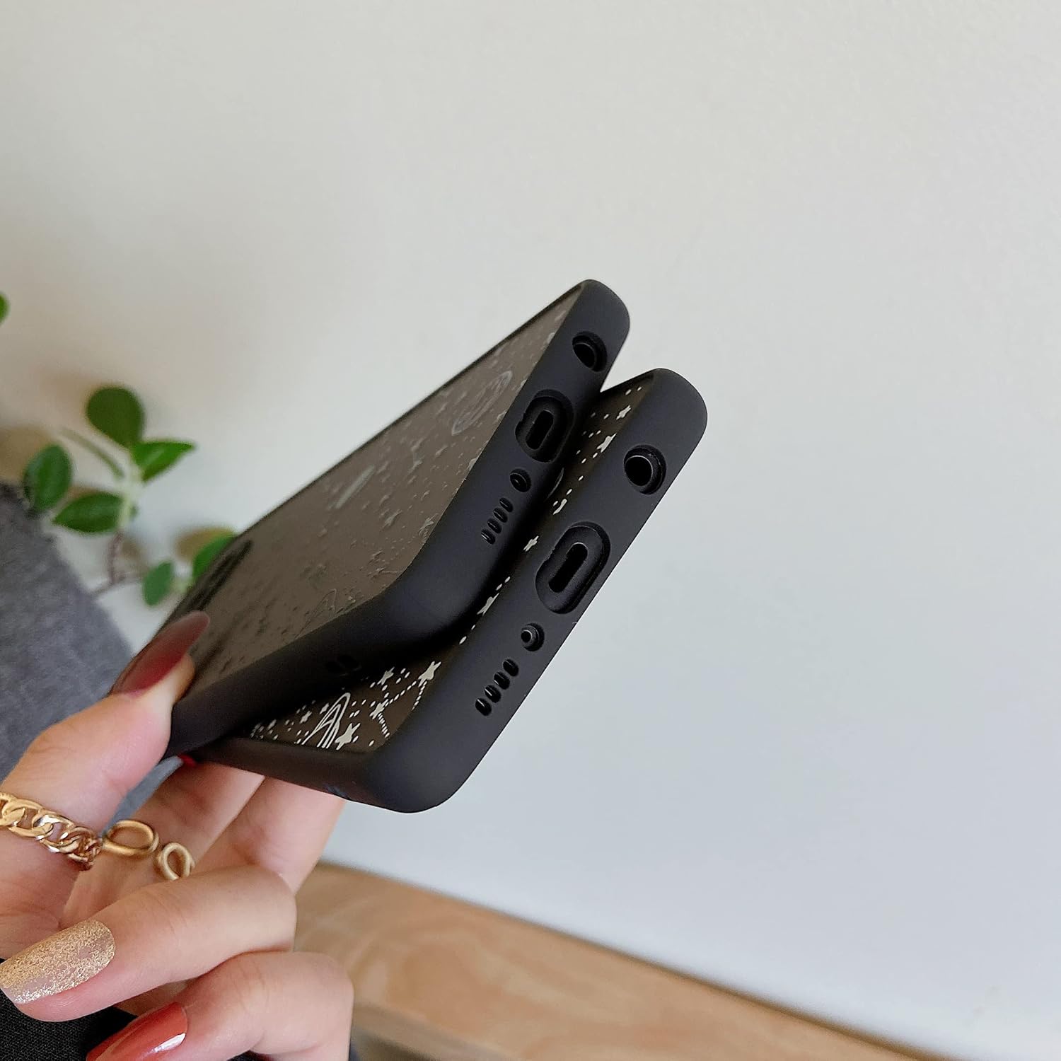 ZTOFERA Compatible con Samsung Galaxy S10, funda protectora con diseño de estrella planeta y cielo translúcido, carcasa trasera de policarbonato