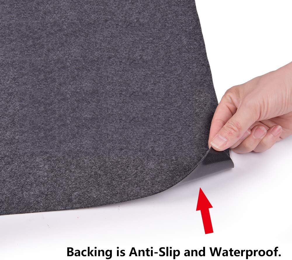 Tapete para garaje, absorbente, impermeable, lavable, para garaje y tienda para nieve, barro, lluvia (alfombrillas de estacionamiento 21 pies x 7.55