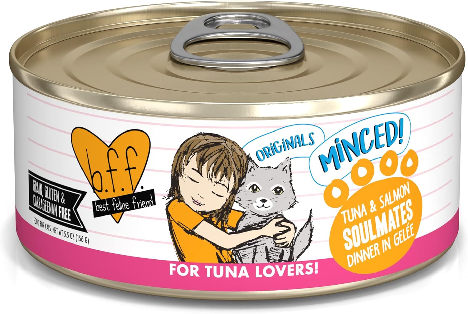 Weruva latas de comida húmeda para gatos sin granos y bolsas B.F.F. (Best Feline Friend)