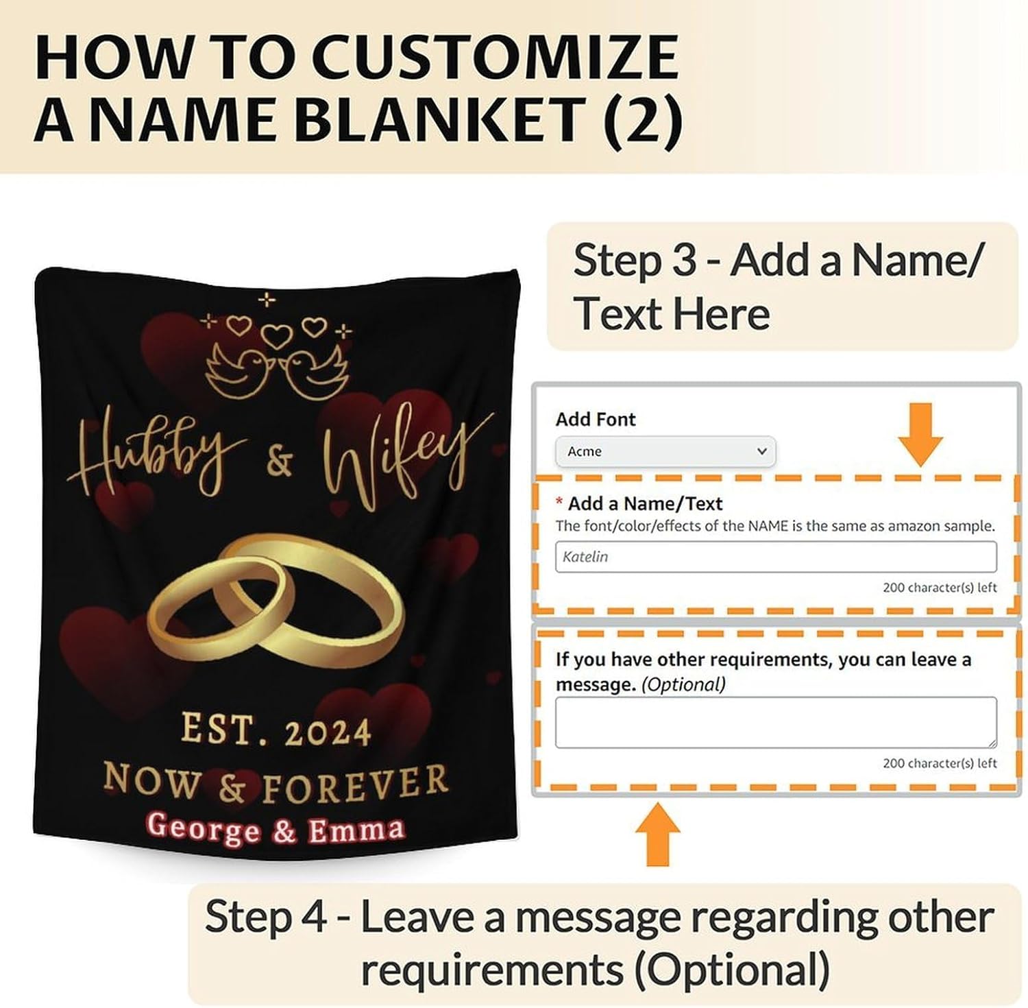 Manta de boda personalizada, suave, mullida y cálida, 30 x 40 pulgadas, mantas de oración matrimonial para novia, novio, mantas modernas negras,