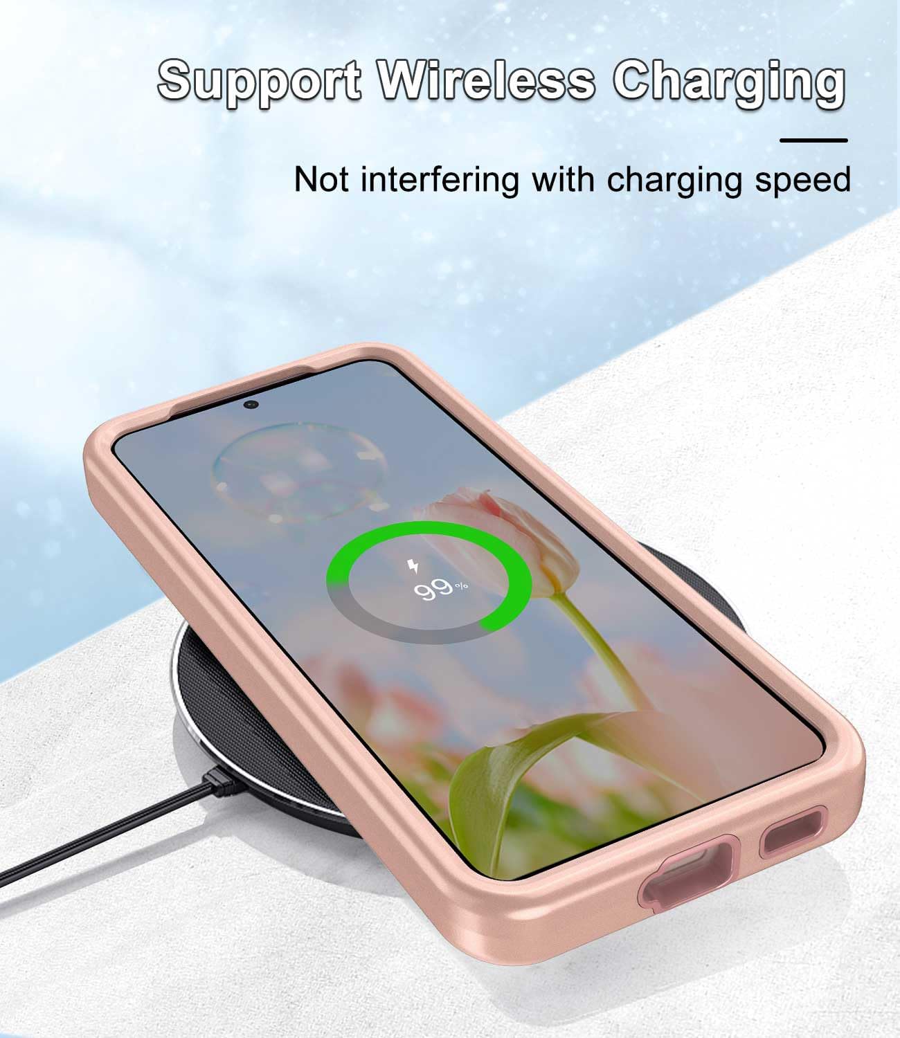 Btscase Funda para Samsung Galaxy S22+S22 Plus 5G, patrón de mármol 3 en 1, resistente a prueba de golpes, cuerpo completo, policarbonato duro y