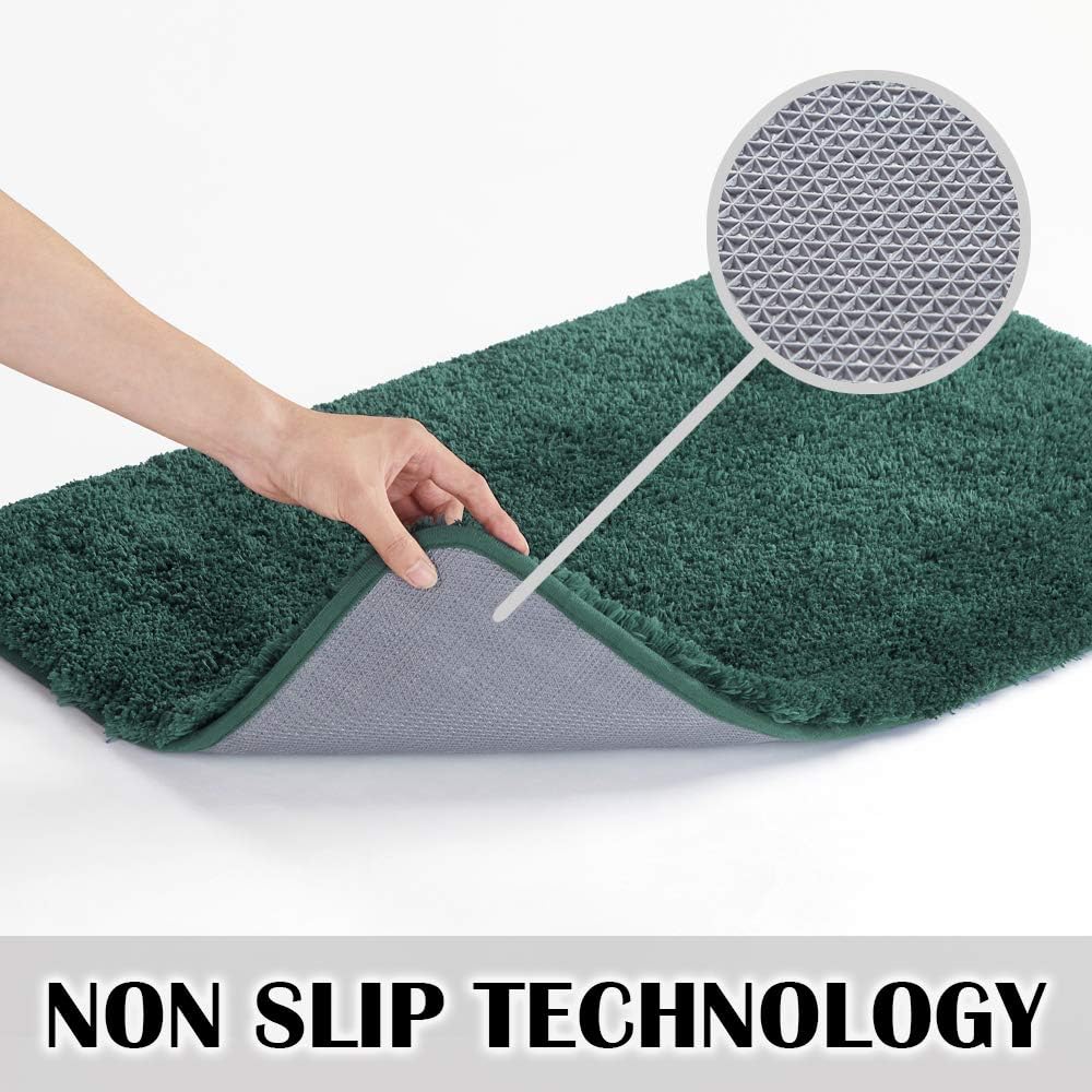 Suchtale – Alfombra peluda de microfibra suave para baño, antideslizante, absorbe el agua, lavable a máquina, alfombra de felpa gruesa para ducha