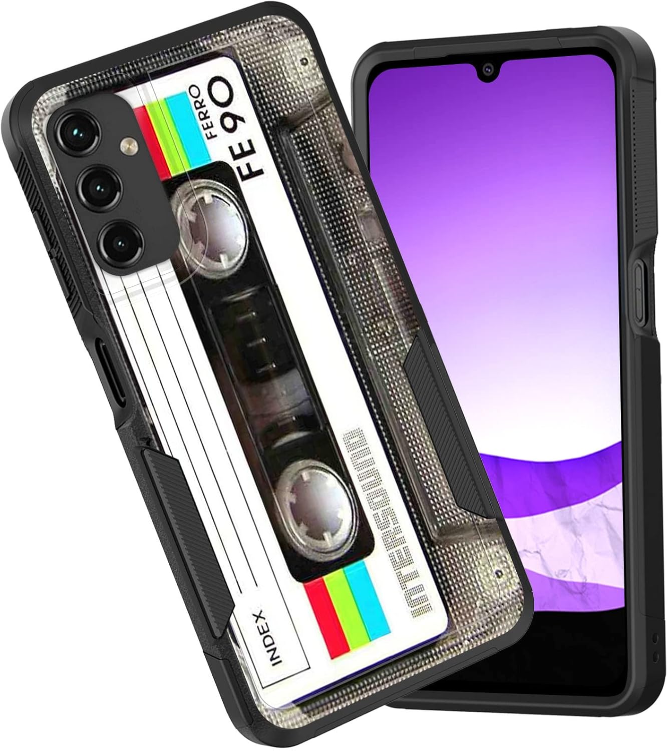 Funda para Galaxy A14 5G, doble capa híbrida resistente a prueba de golpes, policarbonato duro, silicona suave, TPU, funda protectora para Samsung