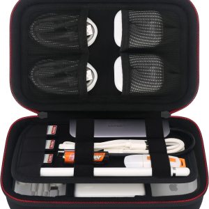 Organizador de cables de viaje duros, universal, pequeño, accesorios electrónicos, estuche de transporte para cargadores y cables, adaptador de Organizador de cables de viaje duros, universal, pequeño, accesorios electrónicos, estuche de transporte para cargadores y cables, adaptador de
