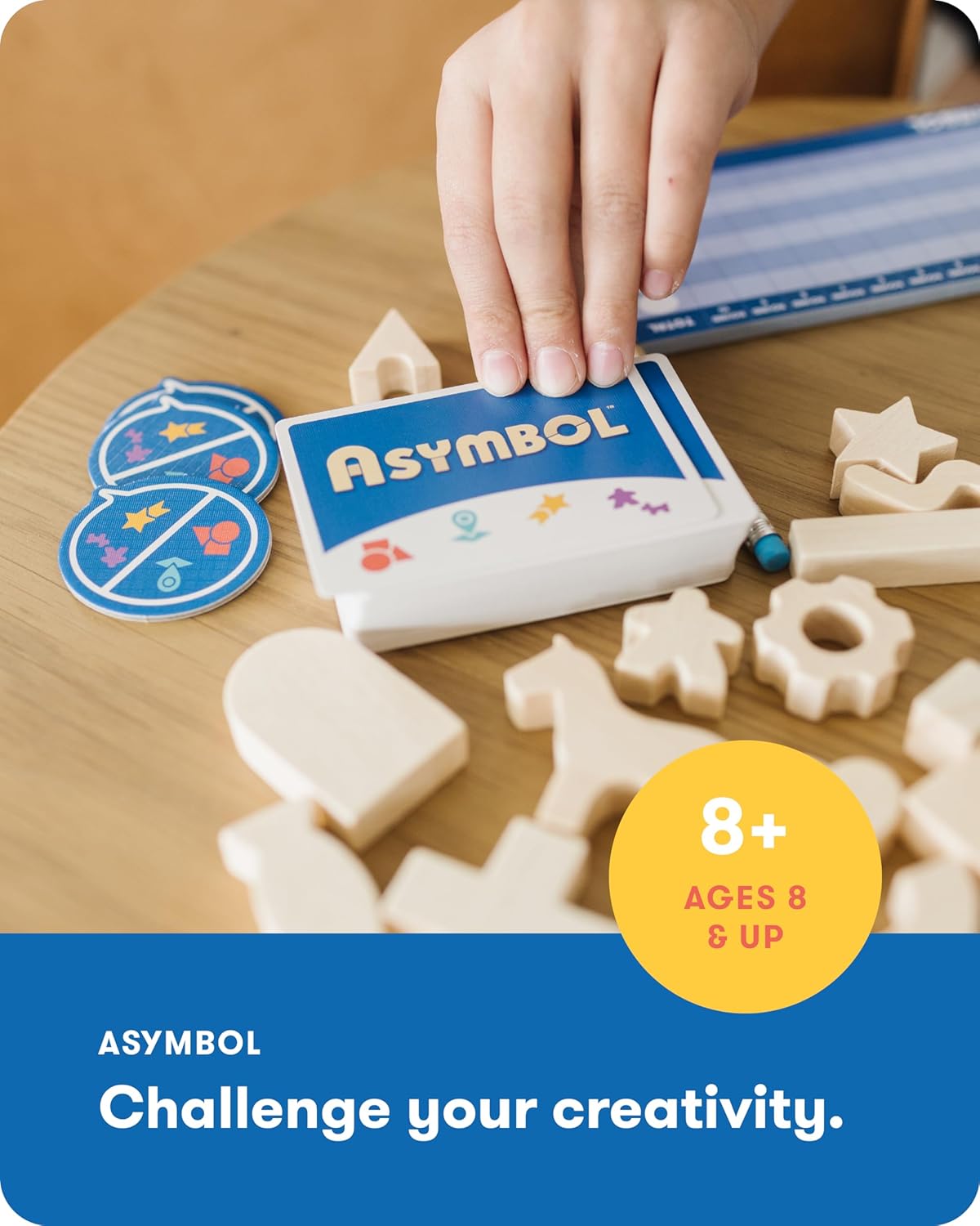 SimplyFun Asymbol – Un juego de comunicación donde los jugadores desafían su creatividad e imaginación – 3 a 6 jugadores – Un juego para niños a