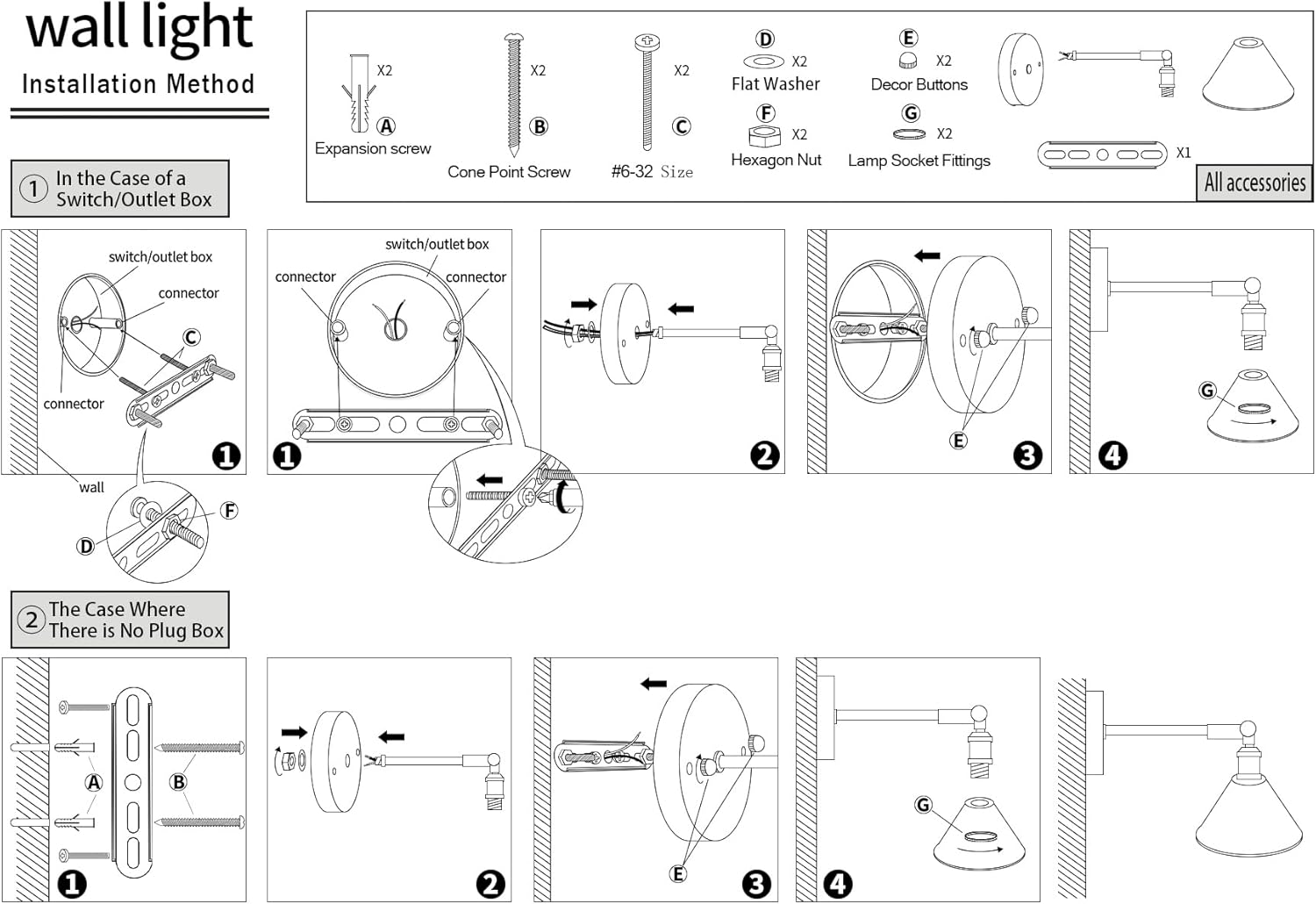 Apliques de pared vintage modernos de 1 luz con pantalla de cerámica plisada negra de 180 grados de latón ajustable con interruptor para puerta de