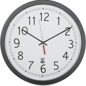 Skilcraft Reloj de pared autoajustable  Marco contemporáneo de plástico  16.5 pulgadas de diámetro Skilcraft Reloj de pared autoajustable  Marco contemporáneo de plástico  16.5 pulgadas de diámetro