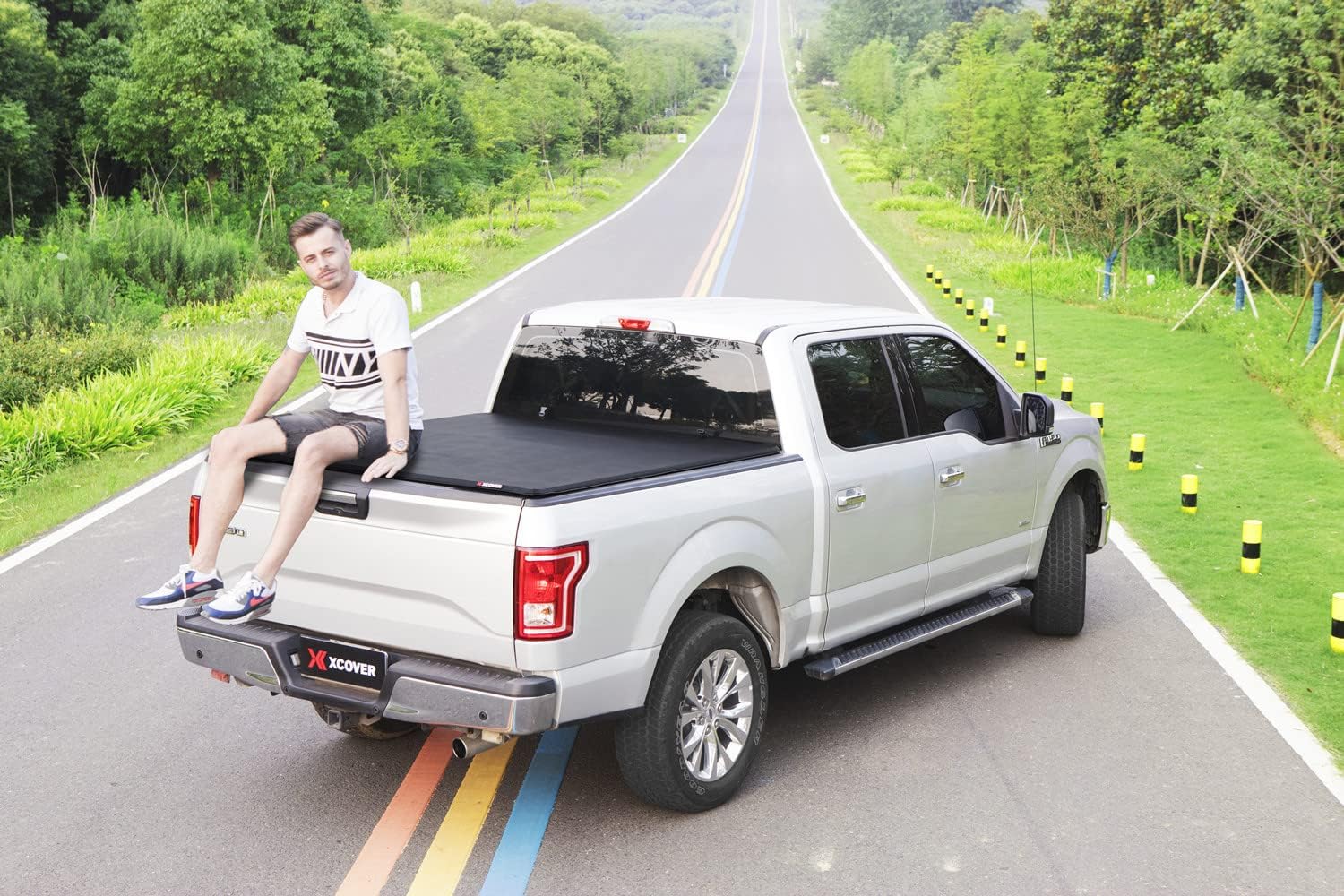 Ram 1500 – Funda suave enrollable para cama, cubierta Tonneau compatible con Ram 1500 2019 2020 2021 2022 2023 2024 New Body de 6.4 pies