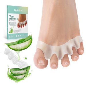 Welnove Separadores de dedos para corregir los dedos de los pies, paquete de 8 espaciadores de dedos de silicona para pies, hombres y mujeres, Welnove Separadores de dedos para corregir los dedos de los pies, paquete de 8 espaciadores de dedos de silicona para pies, hombres y mujeres,