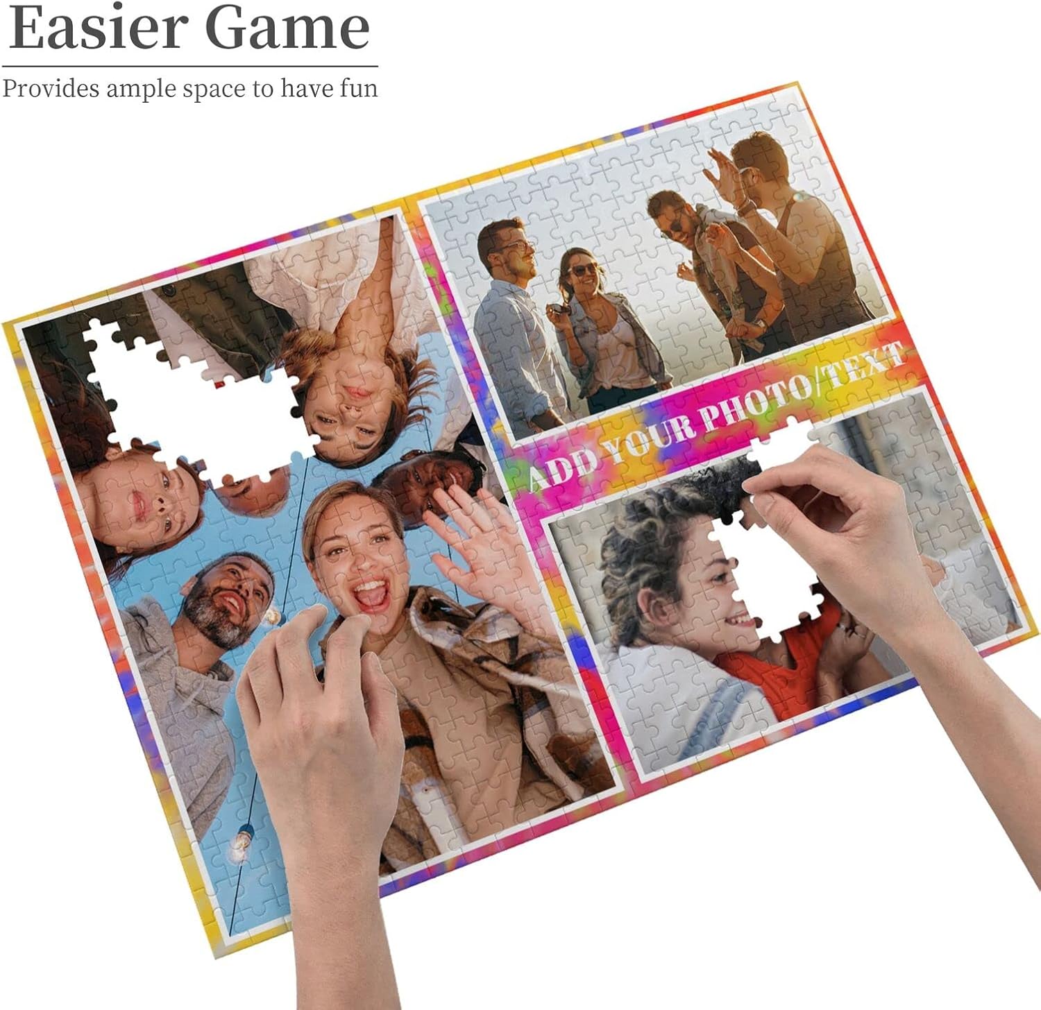 Rompecabezas personalizados a partir de fotos, rompecabezas personalizados de fotos 1000500 piezas, regalo para amantes de la familia, cumpleaños,