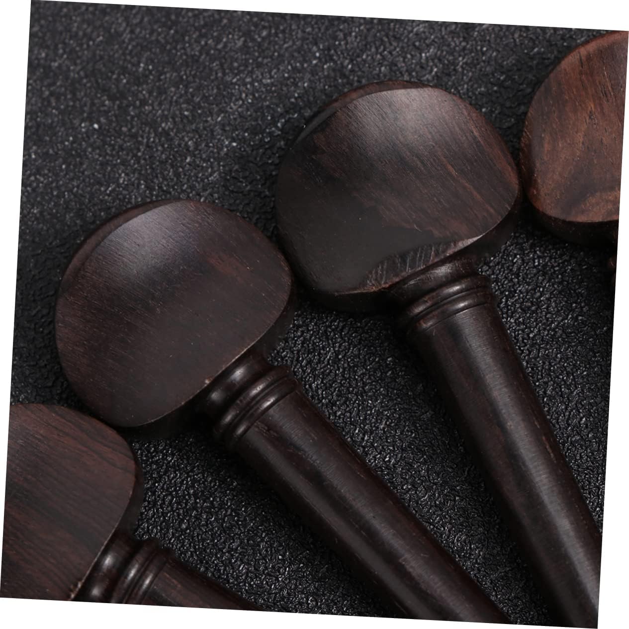 FAVOMOTO 4 clavijas de afinación de violín de madera de ébano clavijas de violín para estudiantes Piezas de repuesto para violín Accesorios para