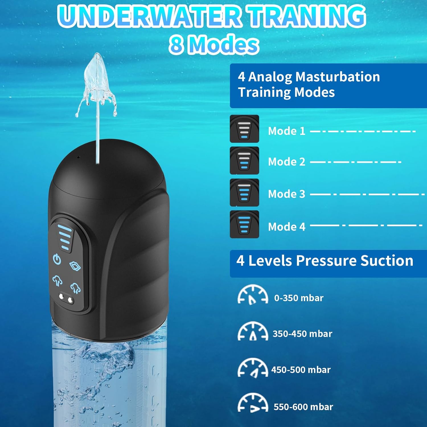 Bomba de pene de agua, juguetes sexuales masculinos, ampliadora de pene automática impermeable, bomba de expansión, bomba de pene eléctrica,