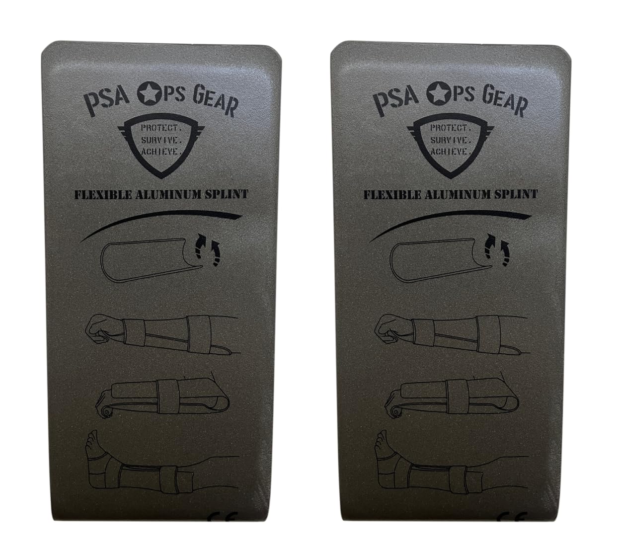 Férulas de aluminio flexibles de 36″ (2 unidades de tablón – planas)