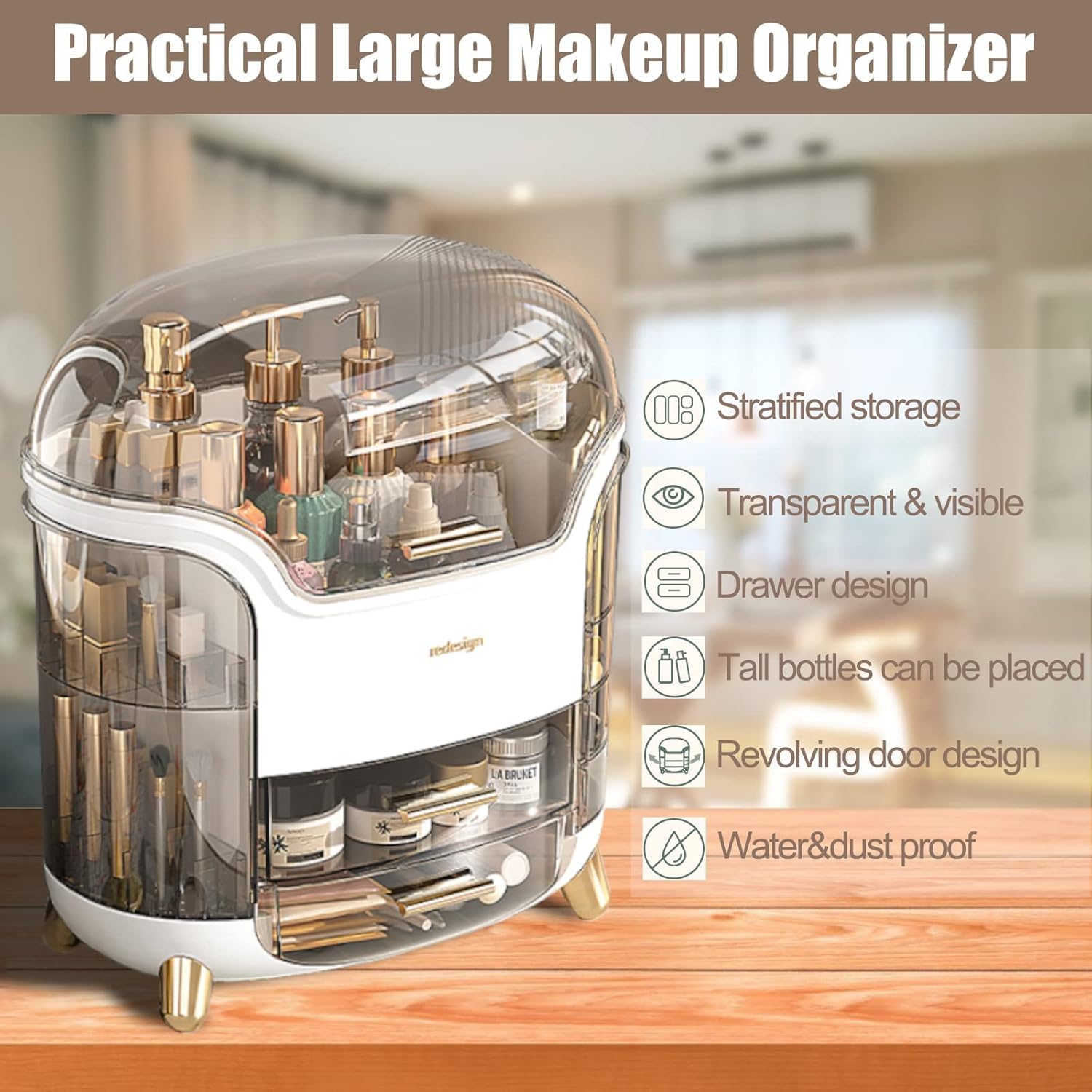Travel Makeup bag(White)