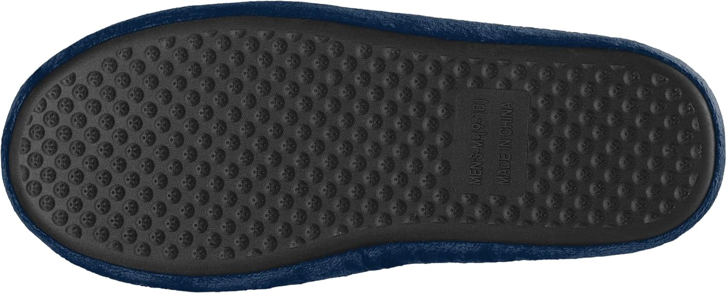 FOCO Pantuflas NFL 2022 con logotipo grande y borde de color para hombre
