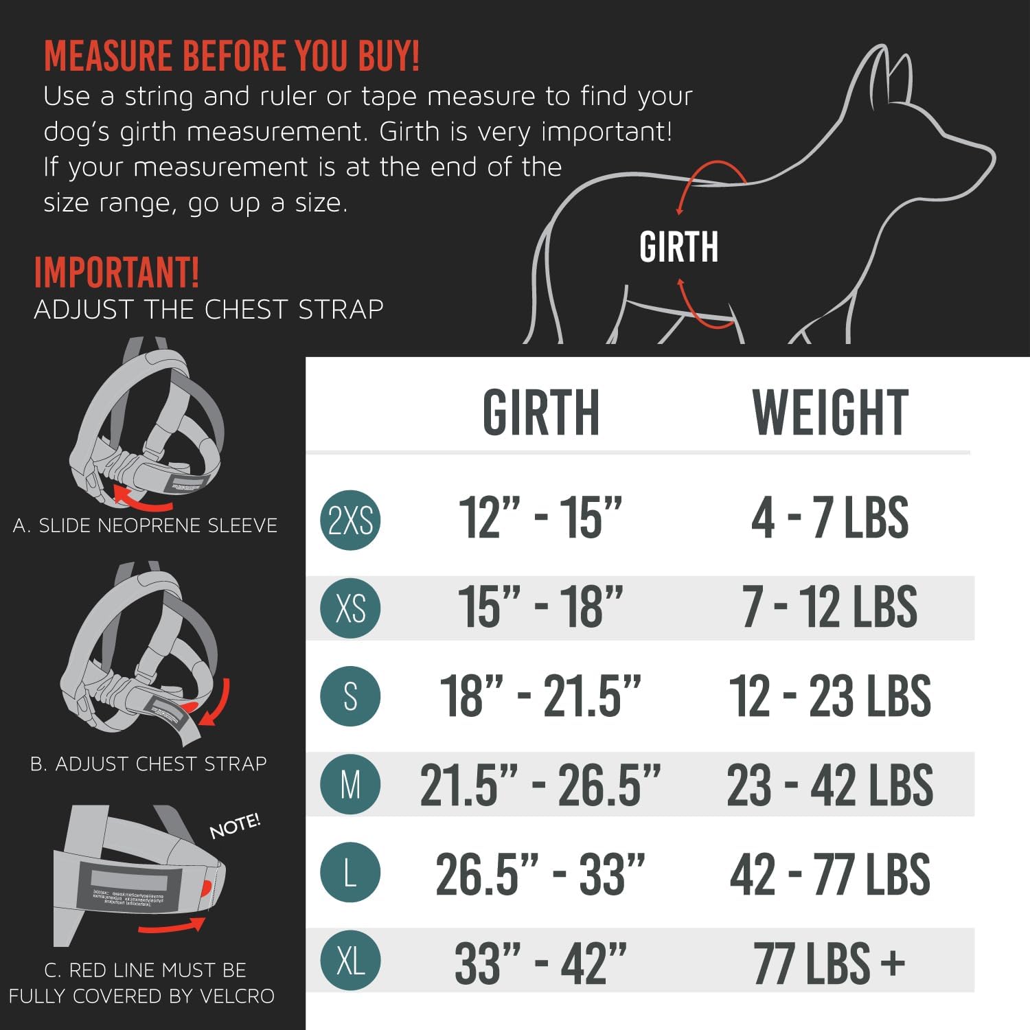 Arnés ajustable para perro de EzyDog, S, Anaranjado