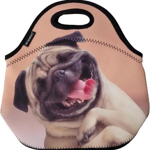 Wrapables Bolsa de almuerzo de neopreno aislada, Happy Puppy Wrapables Bolsa de almuerzo de neopreno aislada, Happy Puppy