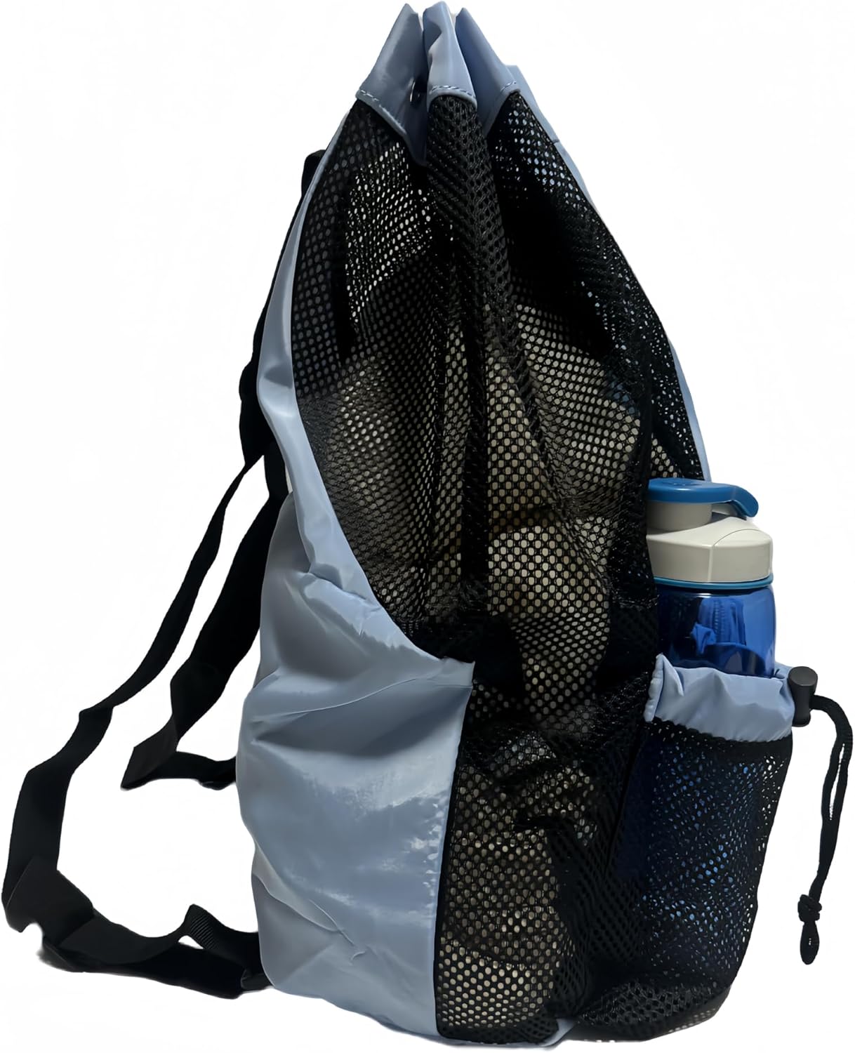 Mochila de malla con cordón, bolsa de buceo, bolsa de natación, mochila de playa de bolsillo húmedo, bolsa de playa de malla grande para natación,