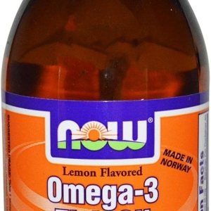 NOW Foods – Aceite de pescado omega-3 con sabor a limón – 7 fl. oz. NOW Foods – Aceite de pescado omega-3 con sabor a limón – 7 fl. oz.