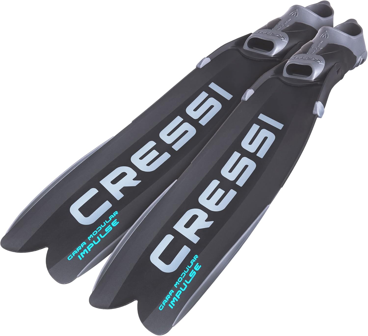Cressi Gara Modular Impulse Turbo Fins for Freediving with Interchangeable Blades – Designed in Italy