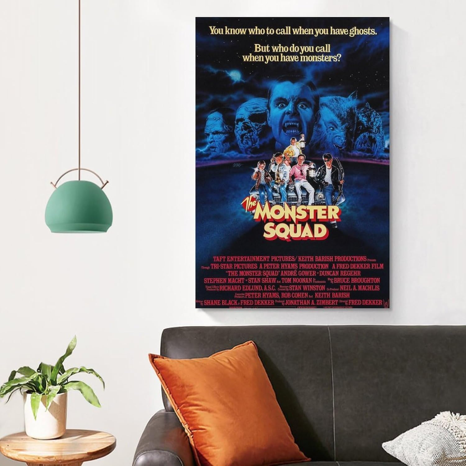 Póster de película The Monster Squad de 1987 para dormitorio, decoración de pared estética, impresiones artísticas en lienzo para decoración de