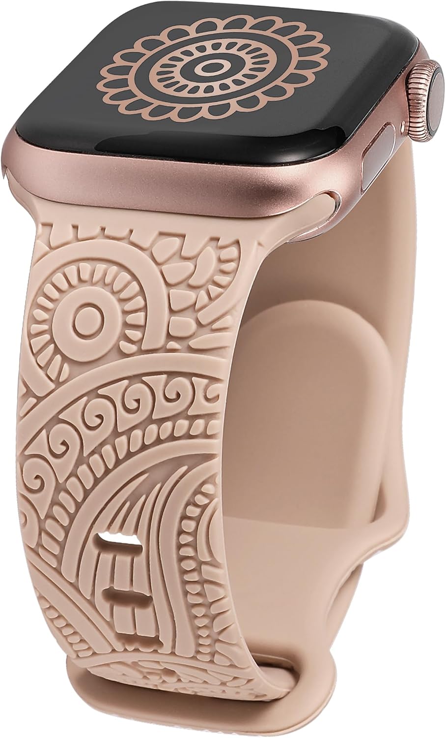 TOYOUTHS Correa de reloj compatible con Apple Watch Band de 1.61, 1.57, 1.49, 1.49, 1.49 pulgadas, correa deportiva de silicona suave y elegante de