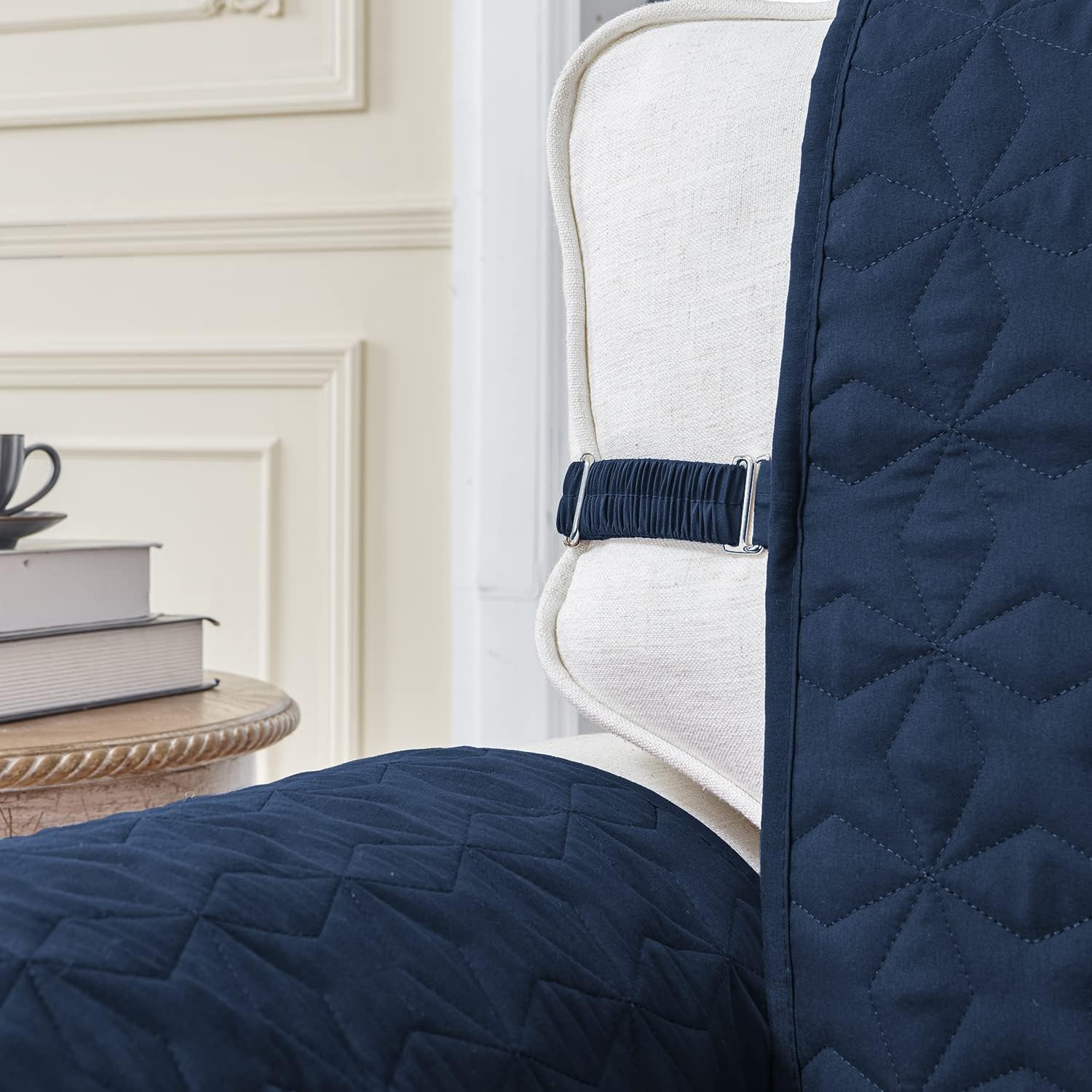 RBSC Home – Cubiertas protectoras para sillón de piel, acolchadas, gruesas, 100 % impermeables y lo suficientemente largas para cubrir la parte del