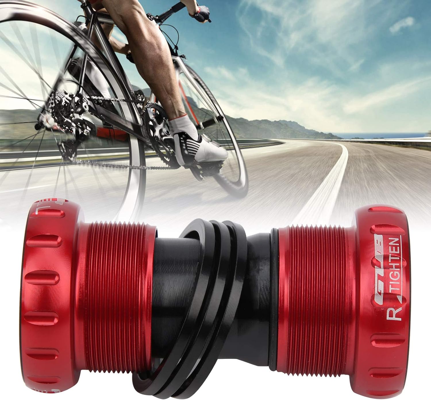 VGEBY – Soporte inferior para bicicleta de montaña de aleación de aluminio duradero, soporte de fondo ligero para bicicleta de bicicleta