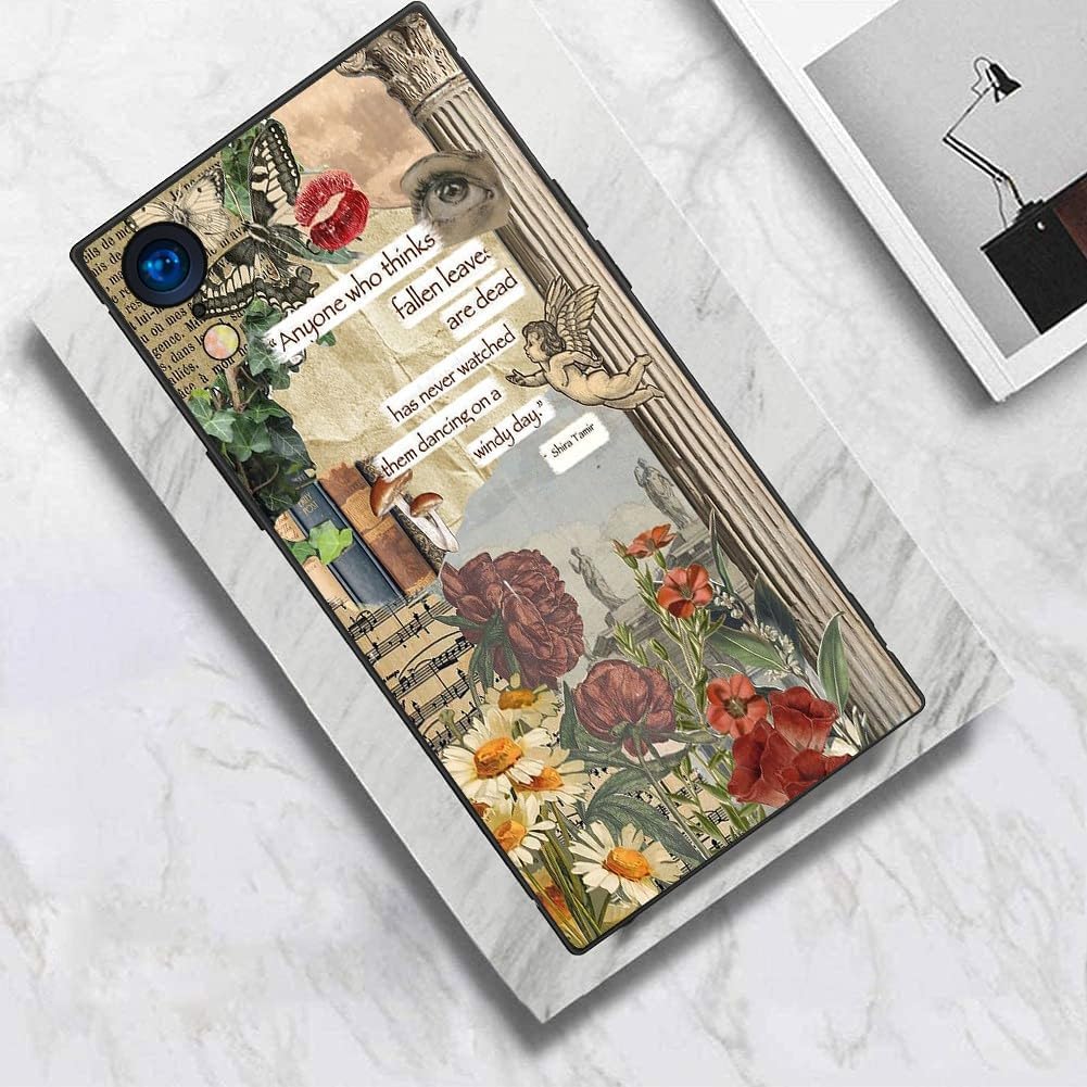 ZHUXUXITT Funda cuadrada de lujo para iPhone XR para mujer, elegante funda cuadrada de moda para mujeres y niñas, policarbonato duro + funda de